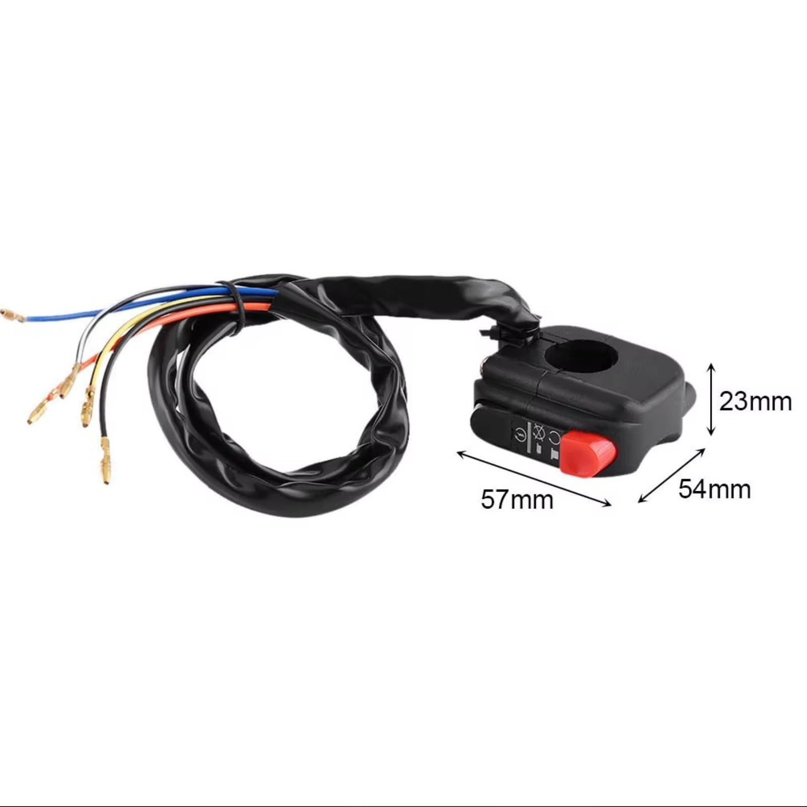 Interruptor Control Universal Manillar Motocicleta Derecha 7/8"