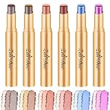 ZAIDOC 3 Color Eyeshadow Stick in Set of 6, Long Lasting & Waterproof Creamy Eye...