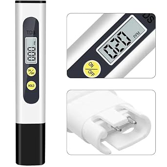 Global Household Aquasense TDS Meter for Water Testing - Measure Purity & Quality with Precision | Easy-to-Use Digital Display | Reliable and Portable | Essential Tool for Household Drinking Water, Swimming Pools, Aquarium, Hydroponics and more