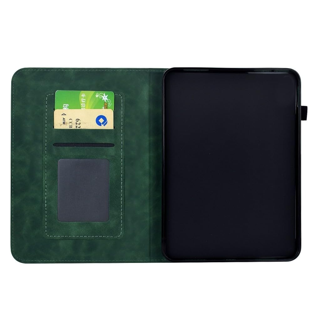 Generic Schutzhülle kompatibel mit Kindle Paperwhite 3 (2015) E-Reader (Farbe: Braun) Leder Smart Case Flip Flower Pattern Cover