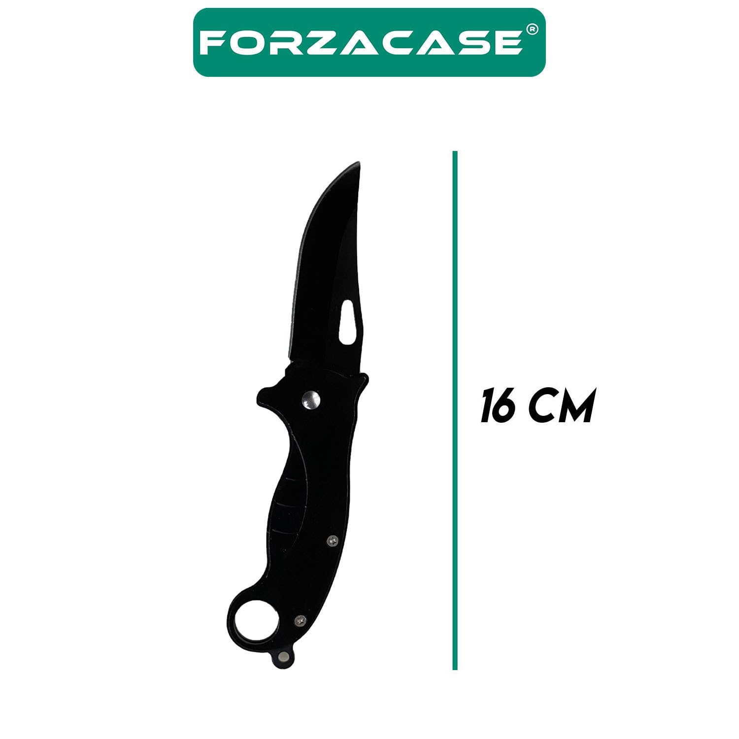 Forzacase Paslanmaz Çelik Ultra Keskin Outdoor Avcılık Kamp Çakısı Kamp Mutfak Bıçağı - FC342