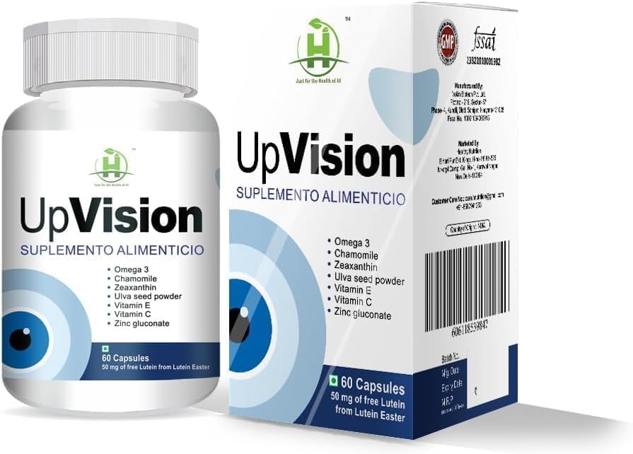 Miniatura 2 de Upvision Eye Care Supplemnt para la salud ocular con omega-3, vitamina E, vitamina A, vitamina C, luteína, zeaxantina, vitamina B2 vegetariano 60