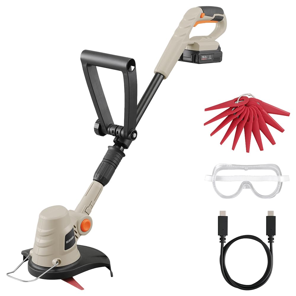 Amazon.co.jp: アイリスオーヤマ 充電式草刈機 230mm 18V 軽量
