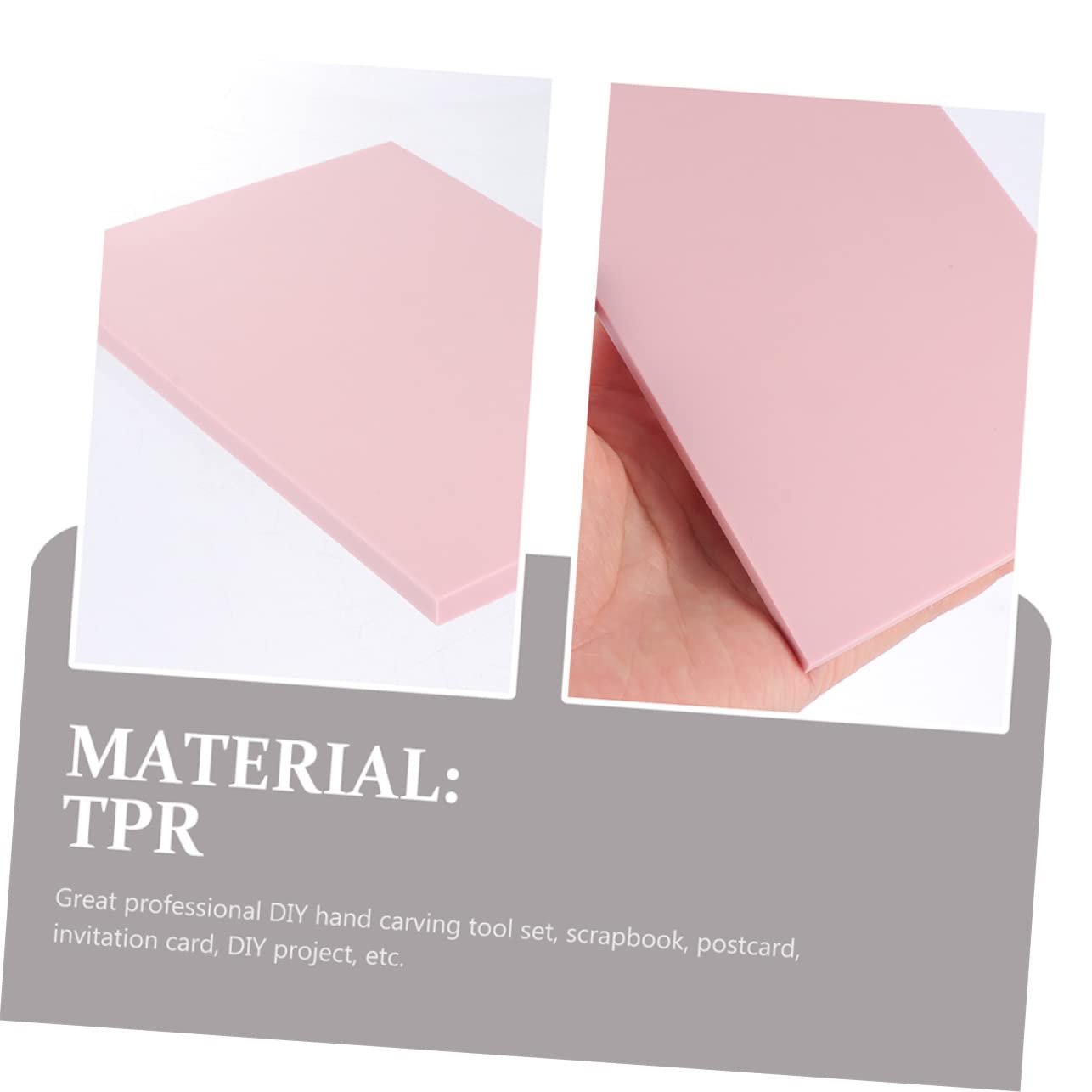 BEBEMOKO 4 Pack DIY Carving Material Hand Carving Rubber Blocks for Stamp Making