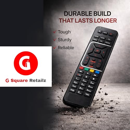 Image of Original Remote Control Compatible with Airtel Digital Dish TV DTH | SD & HD Recording | Setup Box Remote, Shining Black | 1 Piece