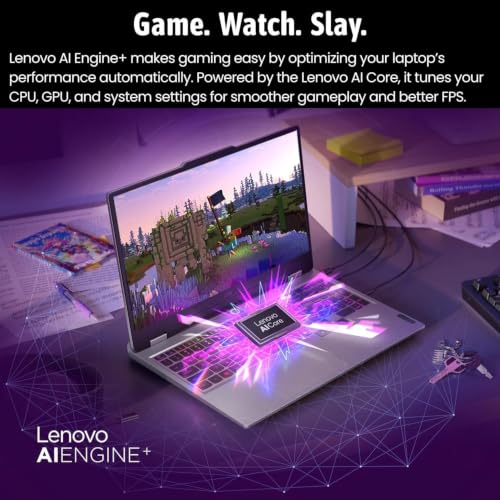Image of Lenovo LOQ AMD Ryzen 7 250 RTX 5050 Gaming Laptop, 32GB DDR5 | 2TB SSD | 15.6 inch FHD 144Hz, Backlit Keyboard, Numeric Keypad, Ethernet, Wi-Fi 6, Bundle with PCO Laptop Cooler, Win 11 Home, Wi-Fi 6