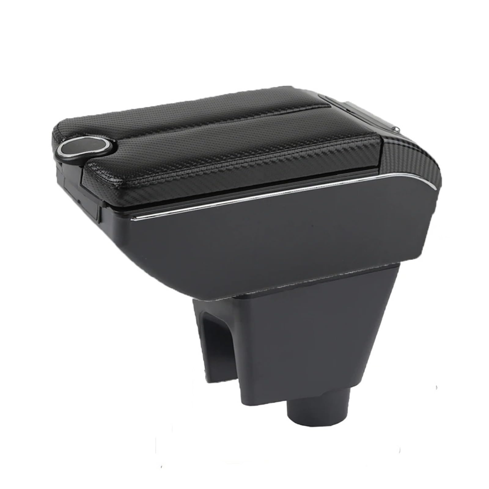 Ggwqoops Car Armrests For Chevrolet For Spark III 3 Armrest Box Storage Arm Bracing Central Control Panel Elbow Support For Drivers Armrest Box(B-Black black lines)