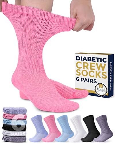 Pembrook Diabetic Socks for Men and Women - Non Binding | Neuropathy Socks for Men and Neuropathy...