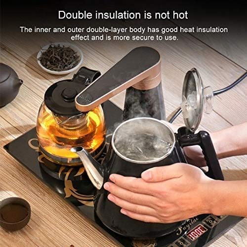 Automatic Stainless Steel Household Pumping Electric Kettle Tea Set (Black Warm)