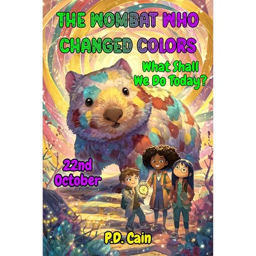 The Wombat Who Changed Colors Audiolibro Por P.D. Cain arte de portada