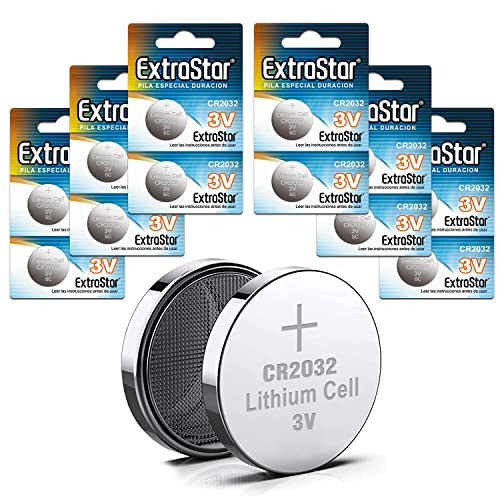 EXTRASTAR Varta Pilas de botón de Litio 3V Power on Demand CR2032, Paquete de 12 Unidades Cover