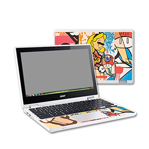 MightySkins Vinyl Decal Skin For Acer Chromebook R11 - Dreamy Reef Design | Protective, Removable Sticker Wrap | Made In USA