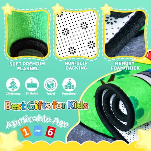 image for Diysani Road Car Rug,City Road Rug for Kids,3x5 Ft Kids Floor Play mat