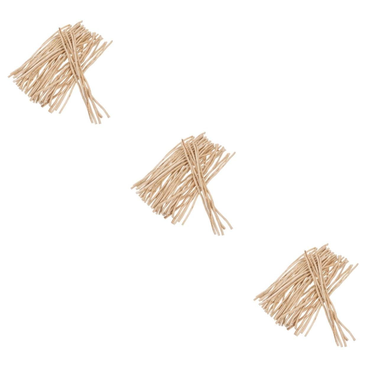 3 Sätze Aromatherapie-Stick Duftstäbchen Wesen Enthalten Schüttgut Stöcke Aromazerstäuber Aromastäbchen Dekorative Aromadiffusoren Aroma-diffusor-Sticks Hölzern Beige 50 Stück * 3