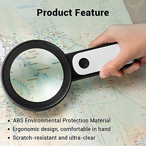 Lente di Ingrandimento 30X con Luce a 18 Lampada