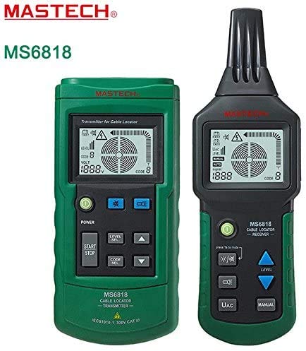 MS6818 Transmitter and Receiver units side-by-side, showing their displays and controls.