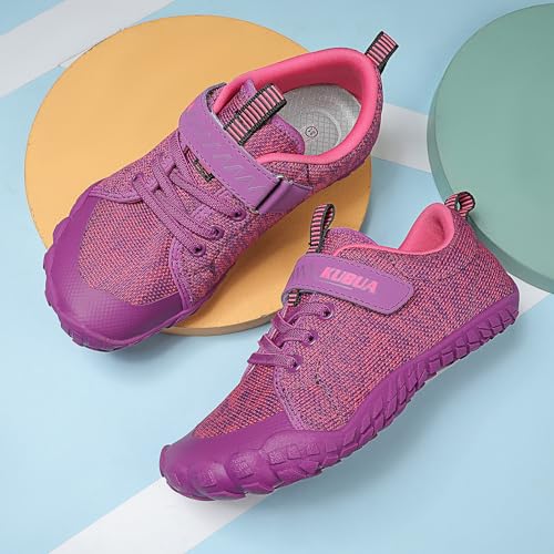Image of KUBUA Kids Barefoot Shoes for Boys Girls Zero Drop Minimalist Sneakers | Wide Toe Box, Natural Foot Development, Lightweight, Hiking, Running, Tennis, Walking, School, Toddler, Little Kid, Big Kid