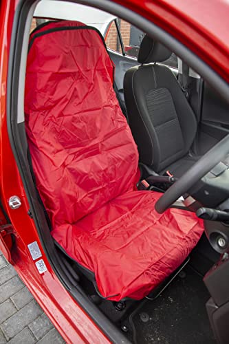 International Tool Company - Funda universal para asiento de coche, resistente al agua, ligera, bolsa de aire (rojo) Cover
