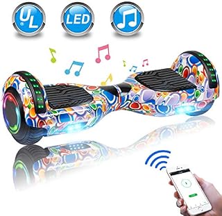 UNI-SUN Hoverboard for Kids, 6.5" Self Balancing Hoverboard with Bluetooth and LED Lights