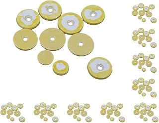 Juego de 10 almohadillas para flauta, 16 piezas, color amarillo