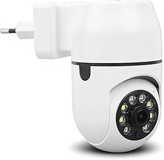 Smart Security Camera with A16 Plug, WiFi Indoor Camera, 360 Degree Full View, HD Images, Motion Detection, Night View, fo…