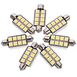 Cabilock 12 pièces LED Dome Light Festoon Lamp Auto Éclairage Intérieur Voiture Plafonnier Trunk