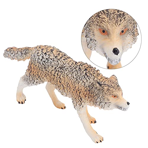 Modelo Lobo, Brinquedo Modelo Lobo Material Seguro de PVC para Estatueta Decoração de Escritório em