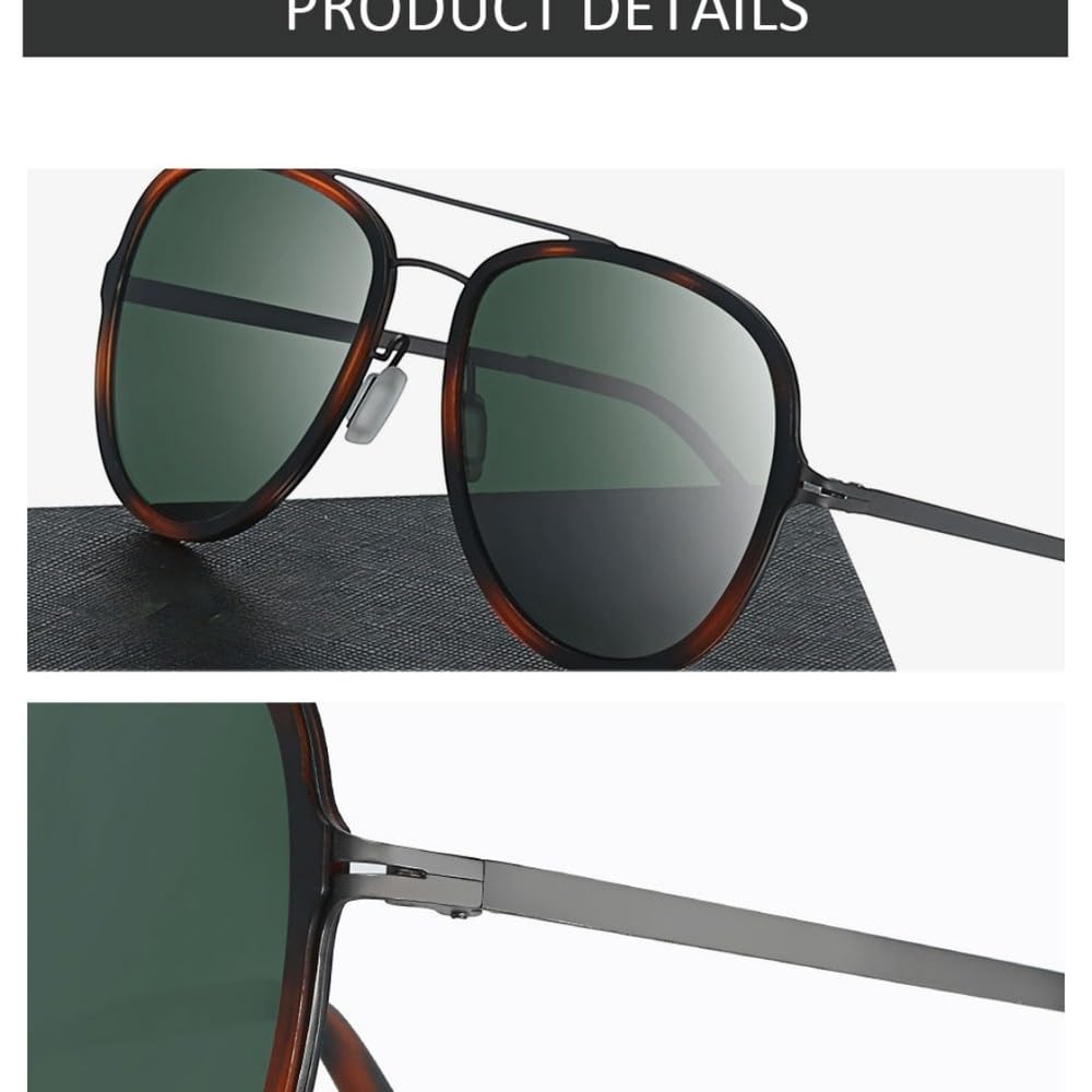 Occhiali da sole sportivi Classic Pilot da donna con lenti polarizzate TAC, occhiali da sole da uomo di design con lenti a specchio UV400 per la guida, 1,02 grigi