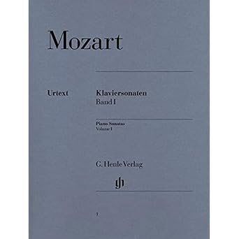 Mozart Piano Sonatas - Volume I | Urtext Edition Without Fingering for Piano Solo | Henle Sheet Music Classical Repertoire for Pianists | Multilingual Songbook for Study and Performance