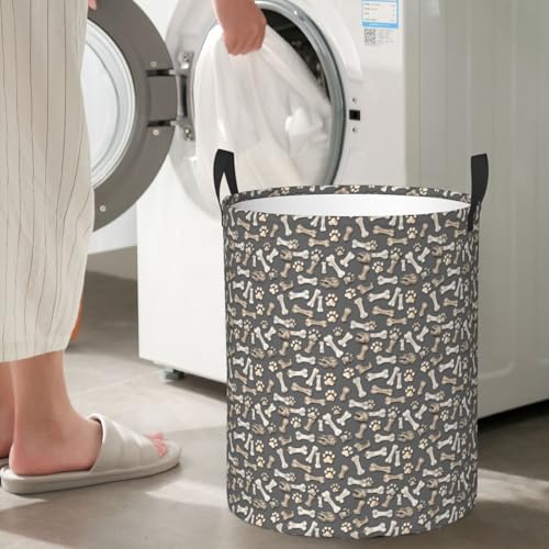 Panier à linge rond étanche salle de bain et linge de maison - 8