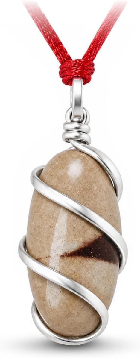 Narmadeshwar Shivling Stone Pendant Natural Narmada River Lingam Stone Locket for Lord Shiva Worship Lord Shiva Worship, Protection & Spiritual | Men & Women