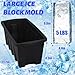 Kovshuiwe 2 Pcs Extra Large Ice Block Mold-Shape 10 lbs Ice Bricks-Professional Silicone Mold for Crafting Giant Ice Cubes,Ideal for Revitalizing Ice Baths,Chilled Coolers,and Bartender Accessories
