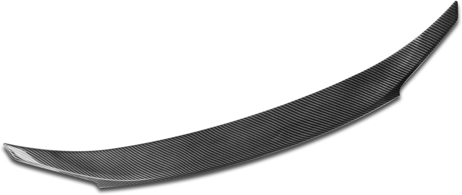 x xotic tech 4DR JDM Style Carbon Fiber Rear Trunk Lip Wing Spoiler Compatible with Honda Civic 2016-2021 10th Gen Sedan