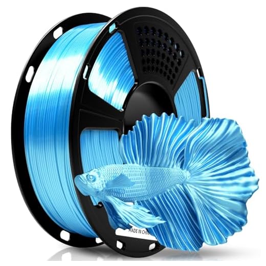 ⚡ GEEETECH 3D Printer Silk PLA Filament 1.75mm Sky Blue, Shiny 3D Filament 1kg (2.2lbs) 1 Spool, Dimensional Accuracy +/- 0.02 mm