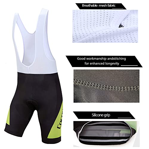 Coconut Ropamo CR Conjunto masculino de jérsei de ciclismo com zíper e bolso com zíper e conjunto de