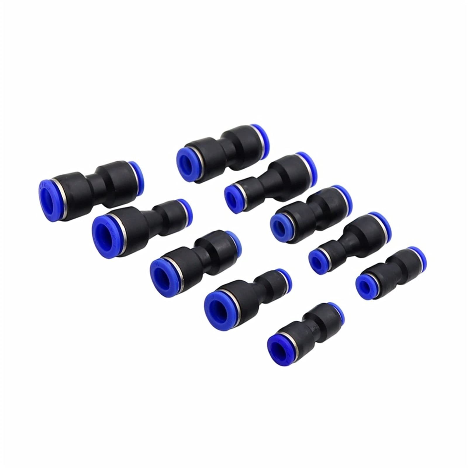 Raccordi per connettori per tubi flessibili 100pcs riducendo i connettori rapidi di blocco rapido riduzione rettilineo agganciamento rapido Giardino Accessori per il collegamento dell'acqua Giardino