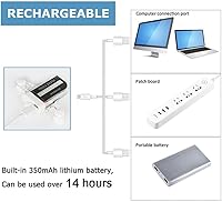 Vista 2 de Solhice 2 luces LED recargables para ruedas de bicicleta, luces impermeables para radios de bicicleta, 30 patrones de luces de neumáticos