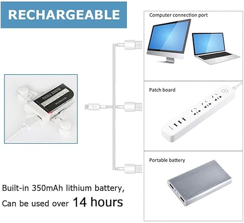 Miniatura 2 de Solhice 2 luces LED recargables para ruedas de bicicleta, luces impermeables para radios de bicicleta, 30 patrones de luces de neumáticos de