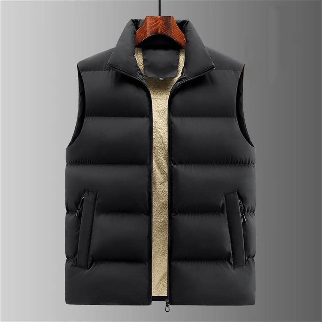 Spesso Caldo Giù Cotone Gilet Sciolto Casual Stand Up Collare Senza Maniche Cappotto