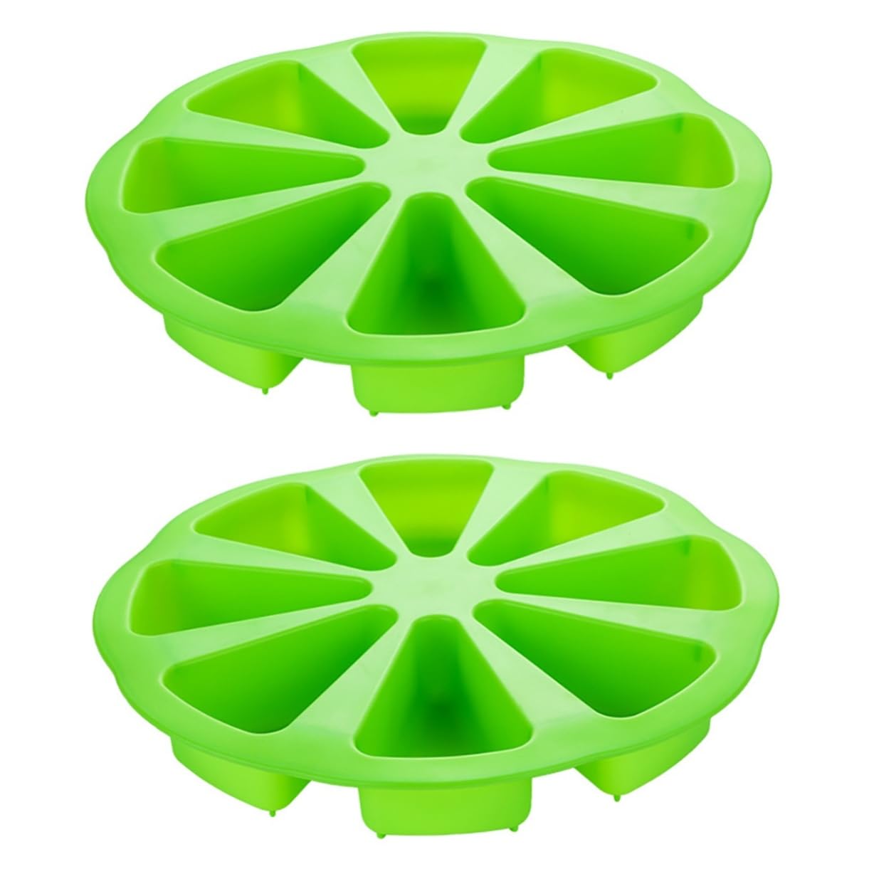 BESTonZON 2 Moldes Para Hornear De 8 Moldes De Silicona Para Cubitos De Hielo Moldes Para Dulces Moldes Para Jabón Moldes Para Bollos Mezcla De Silicona Para Hornear Cera De Gel De