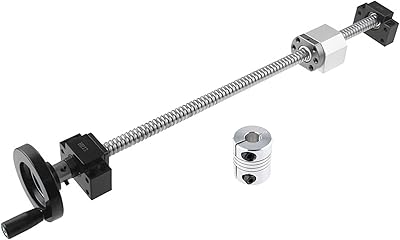 ANWOKIT SFU1605 Ball Screw 300mm BallScrews with a Ballnut + Handwheel nut + BK12/BF12 End Support, and Coupler with end Machining High Precision for CNC Machinery Machine