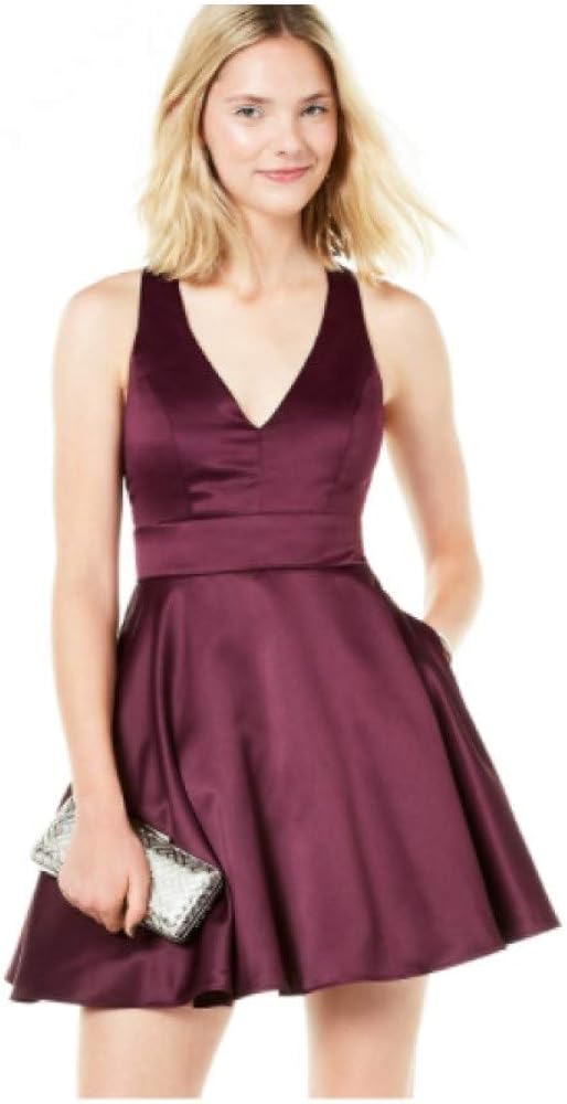 juniors plum dress