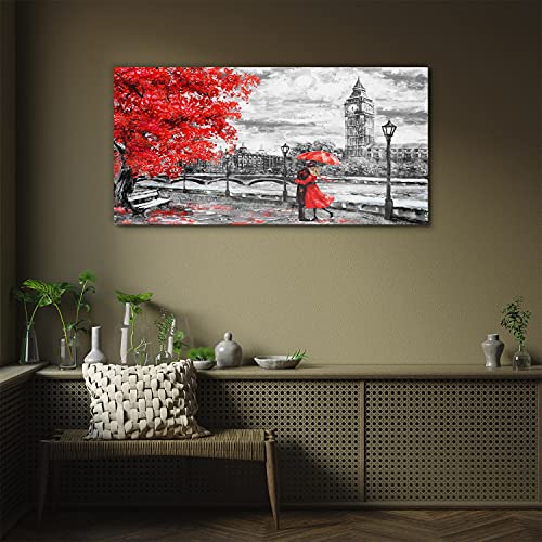 Impression sur verre Londres 100x50 pour salon chic et design - 3