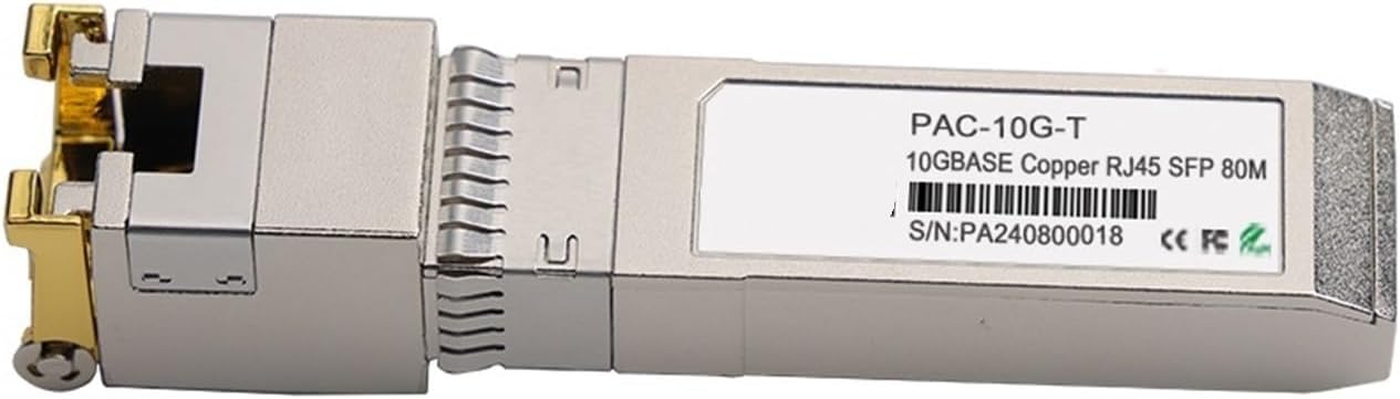 10GBase-T SFP+ 100m Transceiver, 10G SFP+ to RJ45 Copper Module, CAT6a/7, for chip(1pcs 80M)