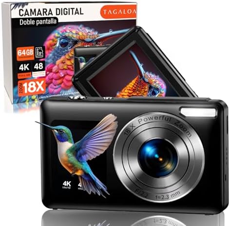 Digital Camera 4K Photo Camera 48MP Digital Photo Camera Compact ...