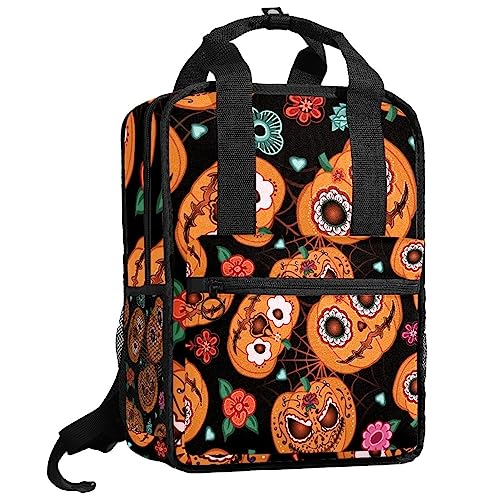 Sac à dos citrouille 35cm pour garçons et filles avec bretelles réglables