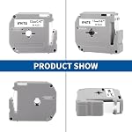 M-K231 Compatible with Brother P-Touch M Tape PT-M95 MK231 M231 12mm 0.47Inch Label Maker Tape for Brother PTM95 PT-70 PT-90 PT-65 PT85, Black on White, 1/2'' x 26.2', 4-Pack | M-K231s label Maker Tape for Brother PTM95 PT-70 PT-90 PT-65 PT-45 PT85, 