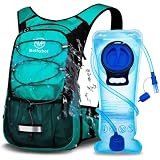 Mothybot Hydration Pack, Insulated Hydration Backpack with 2L BPA Free Water Bladder and Storage, Hiking Backpack for Men, Women, Kids for Running, Cycling, Camping - Keep Liquid Cool up to 5 Hours