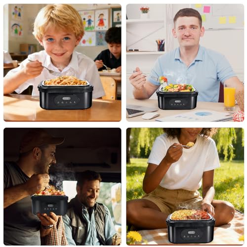 EBUTY Cordless Electric Lunch Box for Adults,18000mAh Rechargeable Heated Lunch Box,1.5L (6.3 Cups) Portable Self heating Food Warmer ​for Outdoor, Work, Office, Camping, Travel by EBUTY - Image 7