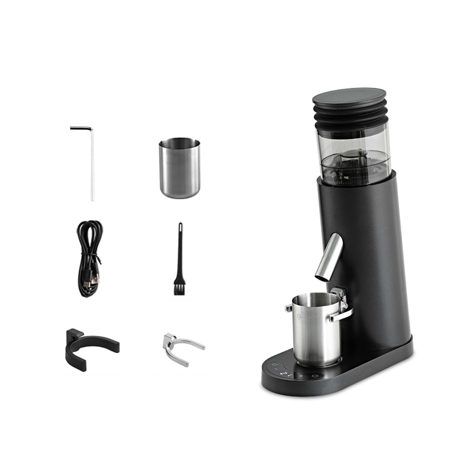 Elnwnnkc Electric Bean Grinder with Adjustable Coarseness Rechargeable Espresso Grinders for Home, Offices & Travel Rechargeable Espresso Grinders